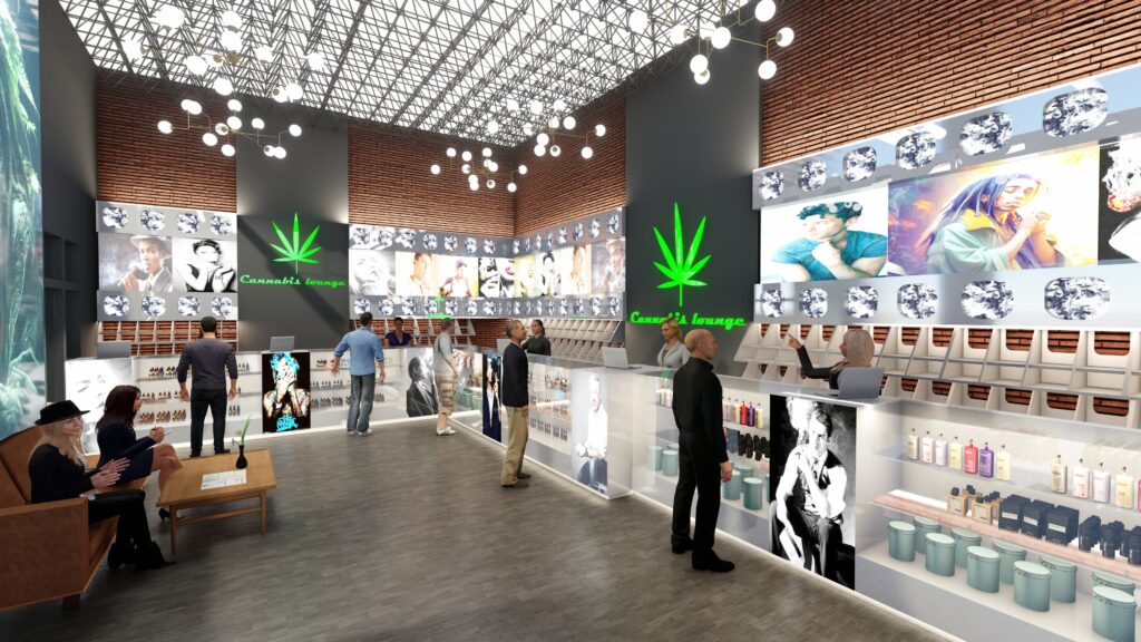 Cannabis sales area